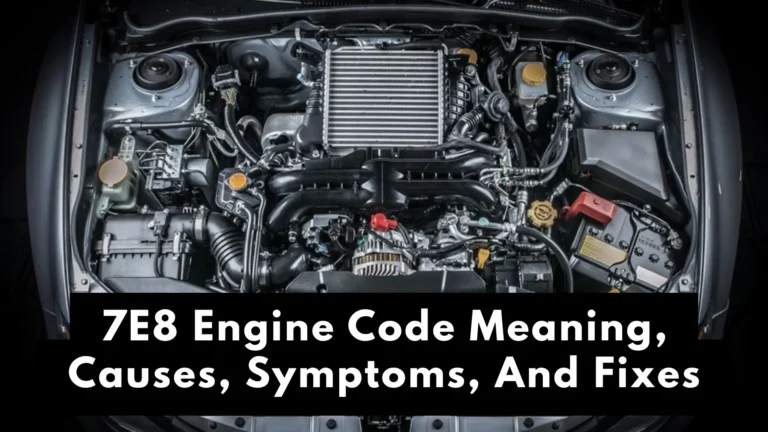 7E8 Engine Code Meaning, Causes, Symptoms, and Fixes: 2025 9 7e8 engine code