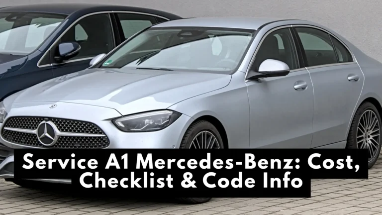 Service A1 Mercedes-Benz: Cost, Checklist & Code Info: 2025 8 service a1 mercedes