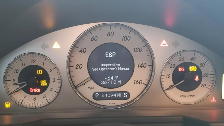 Mercedes-Benz ESP Inoperative Warning, Causes, And Fixes! 4 Mercedes-Benz ESP Inoperative