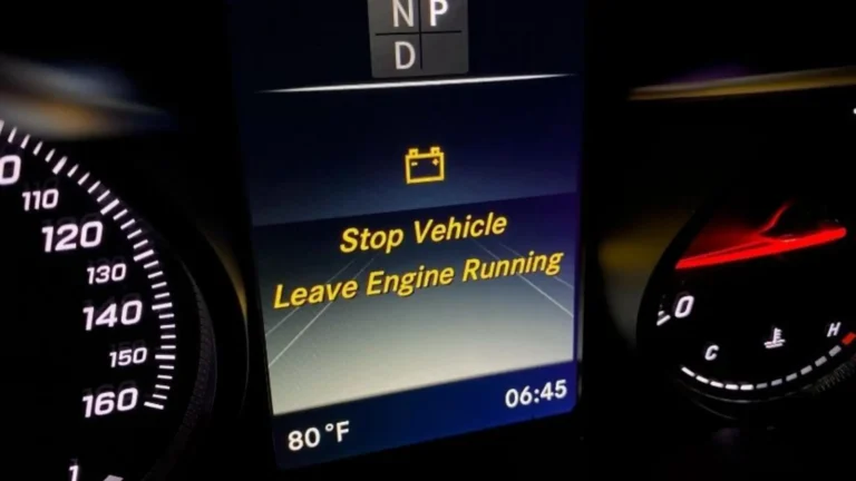 Stop Vehicle Leave Engine Running Message: Causes & Fixes! 9 stop vehicle leave engine running